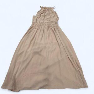 H&M Womens Maxi Halter Dress in Peach Creamy Color Size M